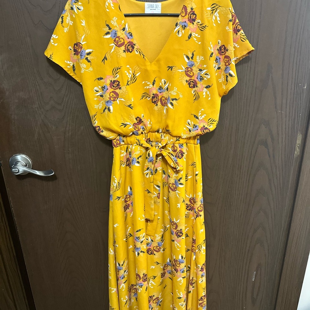 Floral Yellow Dress